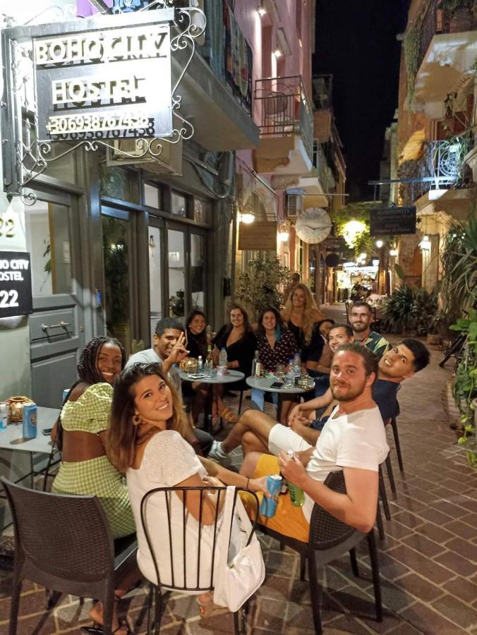 Boho City Hostel Hriszí Aktí Haniá Kültér fotó